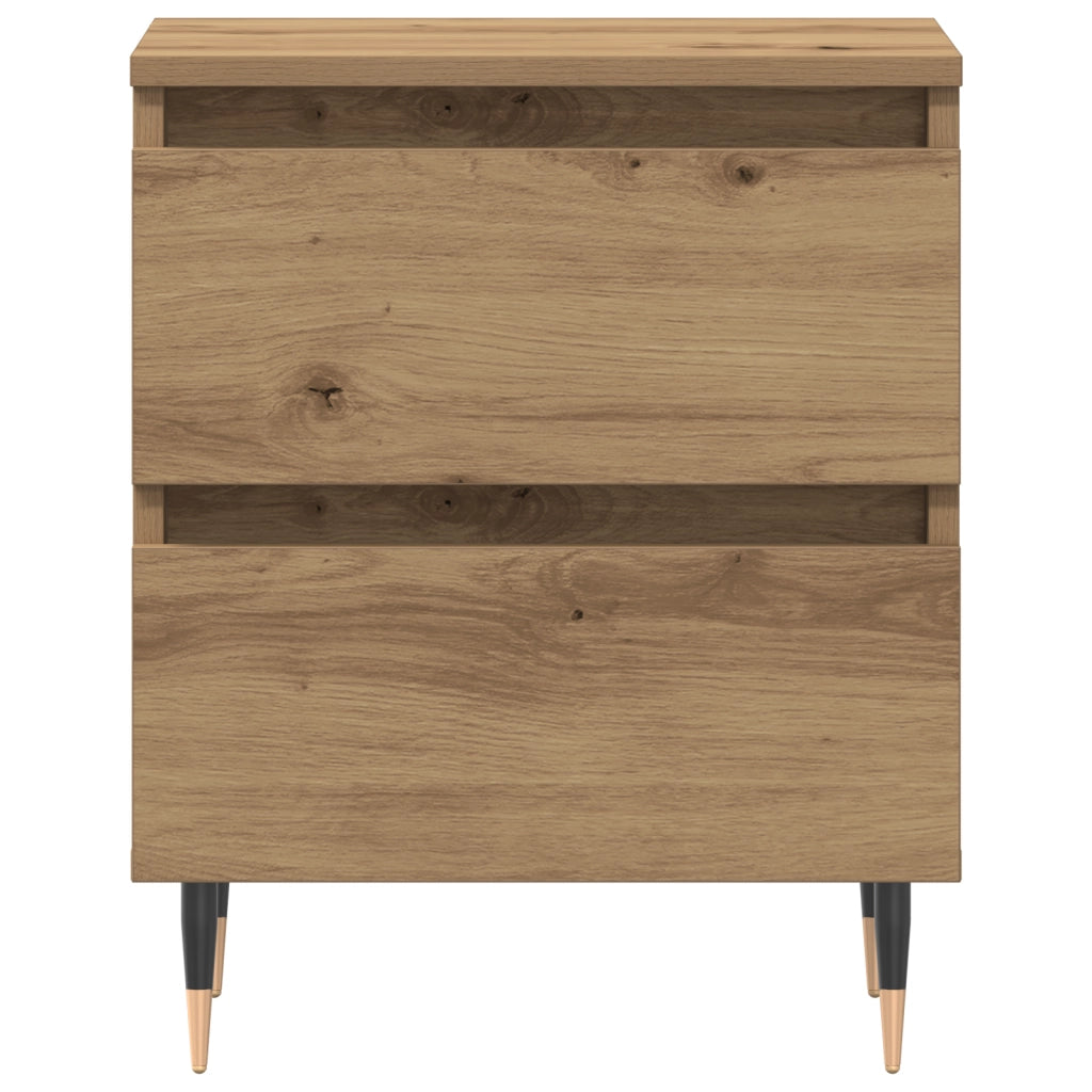 Comodino  in Rovere Artigianale 40x35x50 cm in Legno Compensato