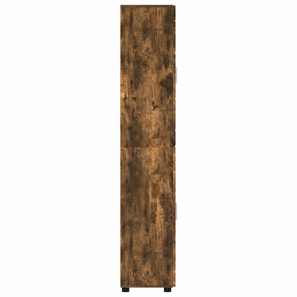 Credenza FLORIN Rovere fumé 60 x 35 x 182 cm Legno multistrato 3397909