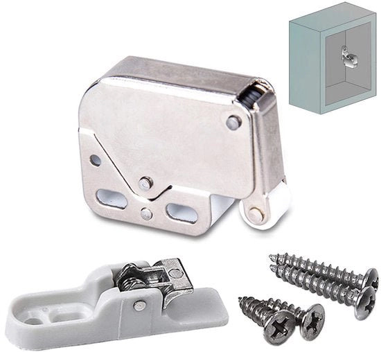 Cassettiera con Chiusura Automatica a Flap - Pacchetto da 15 - Acciaio Inossidabile