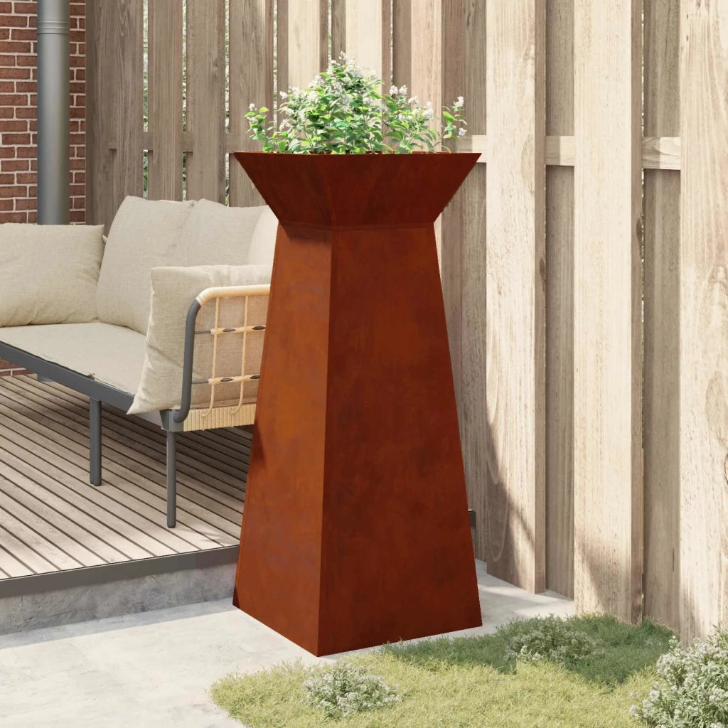 Vaso a Pilastro Argento 40 x 40 x 100 cm 873864