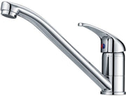 Faucetta in ottone, rubinetto da cucina 360° rotativo, rubinetto ad alta pressione per lavabo con 2 connessioni per acqua fredda e acqua di rubinetto, finitura cromata
