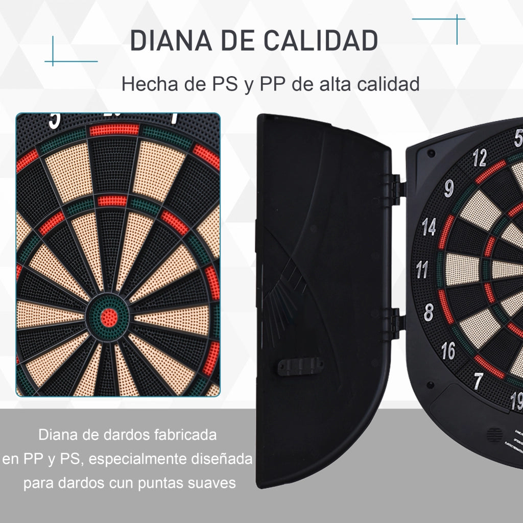 Gioco Freccette Elettronico ¨C zephmum ¨C 44x4,4x50 cm Nero