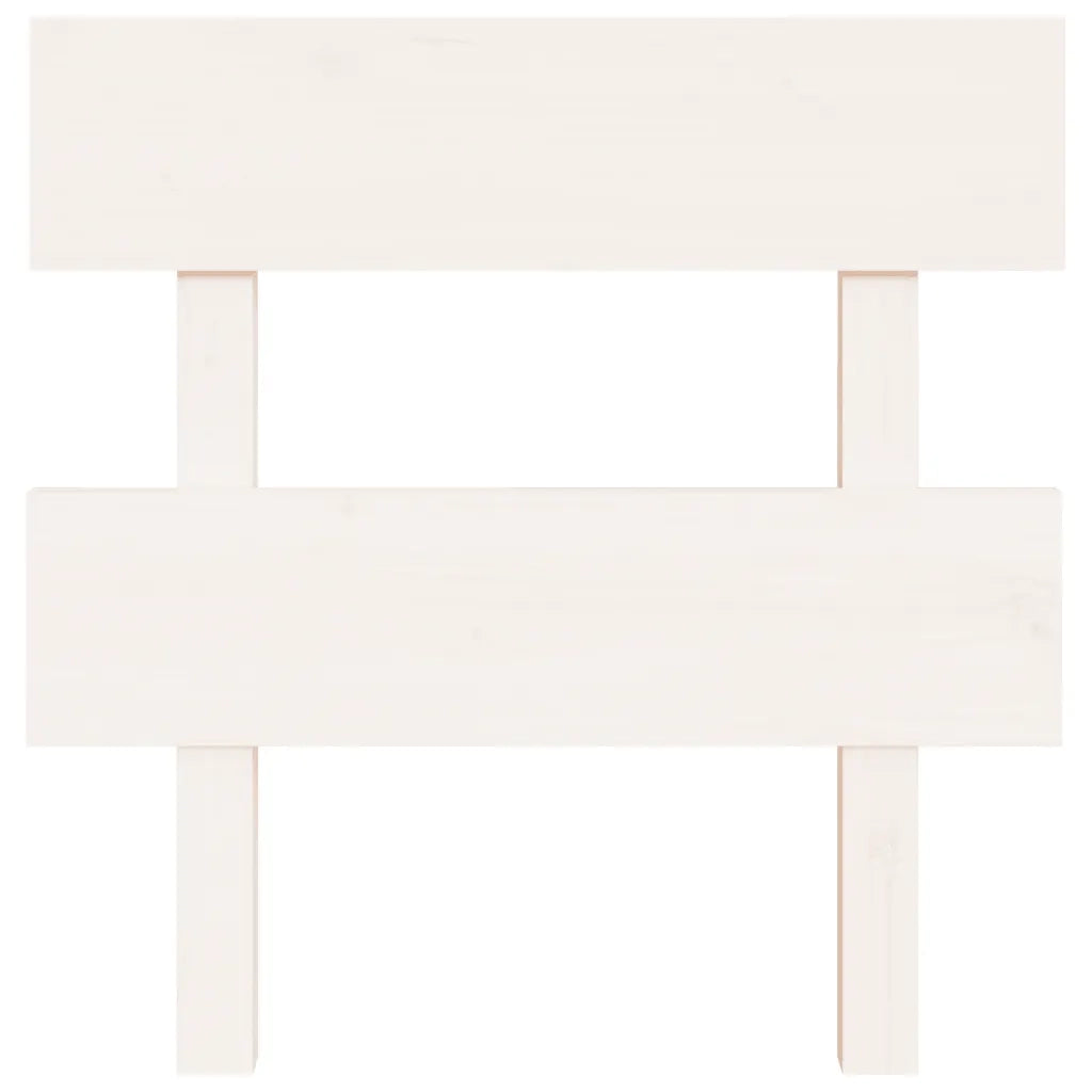 Testiera per Letto-Testata-Testiera Decorativa Bianca 93,5x3x81cm in Legno Massello di Pino