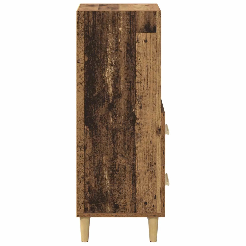 Credenza | Madia | Buffet da pranzo | Armadio da pranzo Legno vecchio 34 x 34,5 x 90 cm Legno multistrato