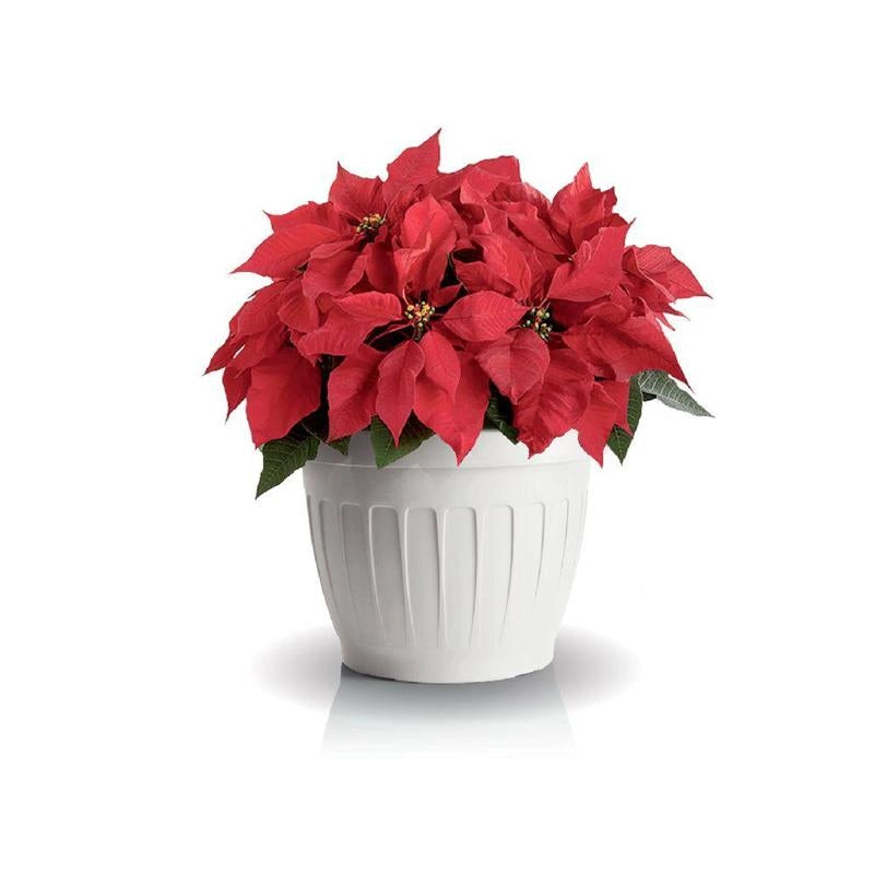 VASO TONDO ø 30 x h.22 Lt. 9,5 - bianco  - BAMA