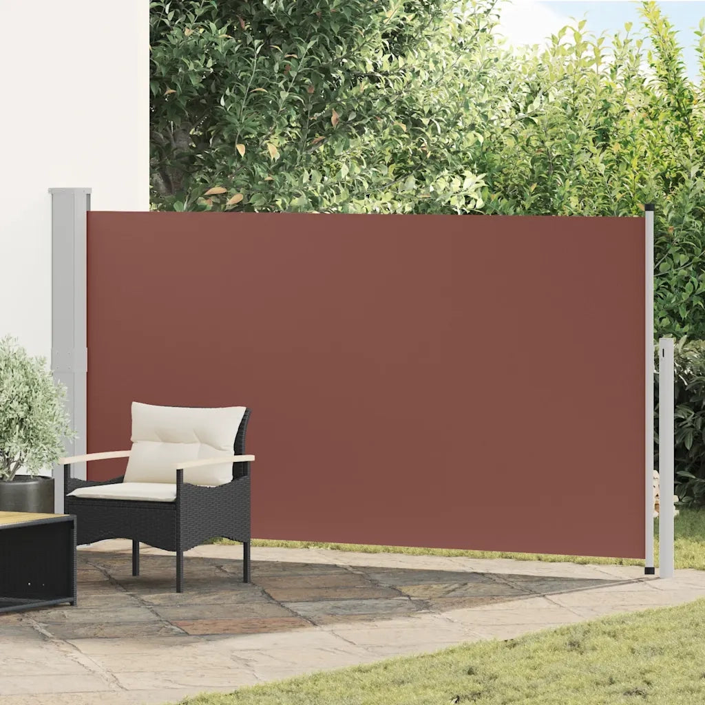 Tenda da Sole | Tenda laterale Retrattile per Patio 170x300 cm Marrone