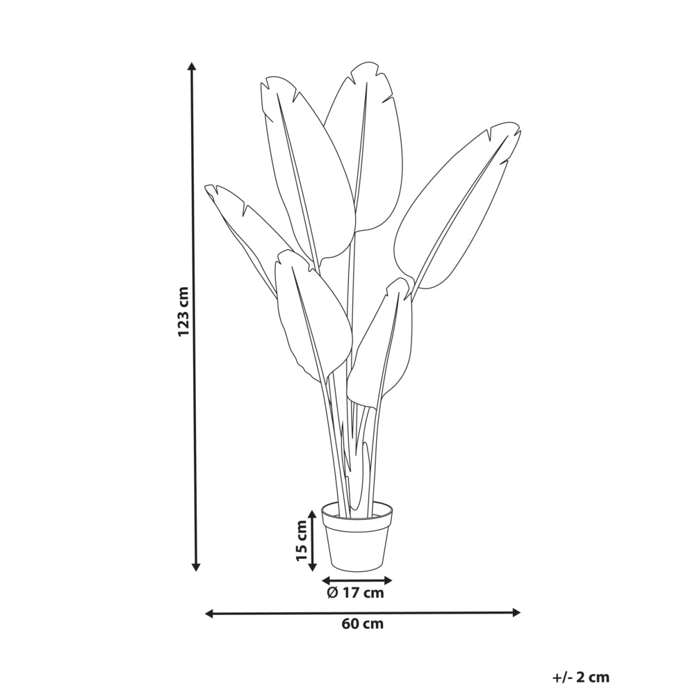 Pianta artificiale in vaso in plastica dorata 123 cm ambienti stile moderno