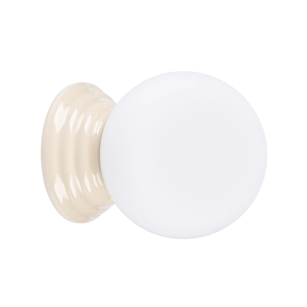 Applique bagno ALBANO Pure Lume beige sfera opale G9 IP44