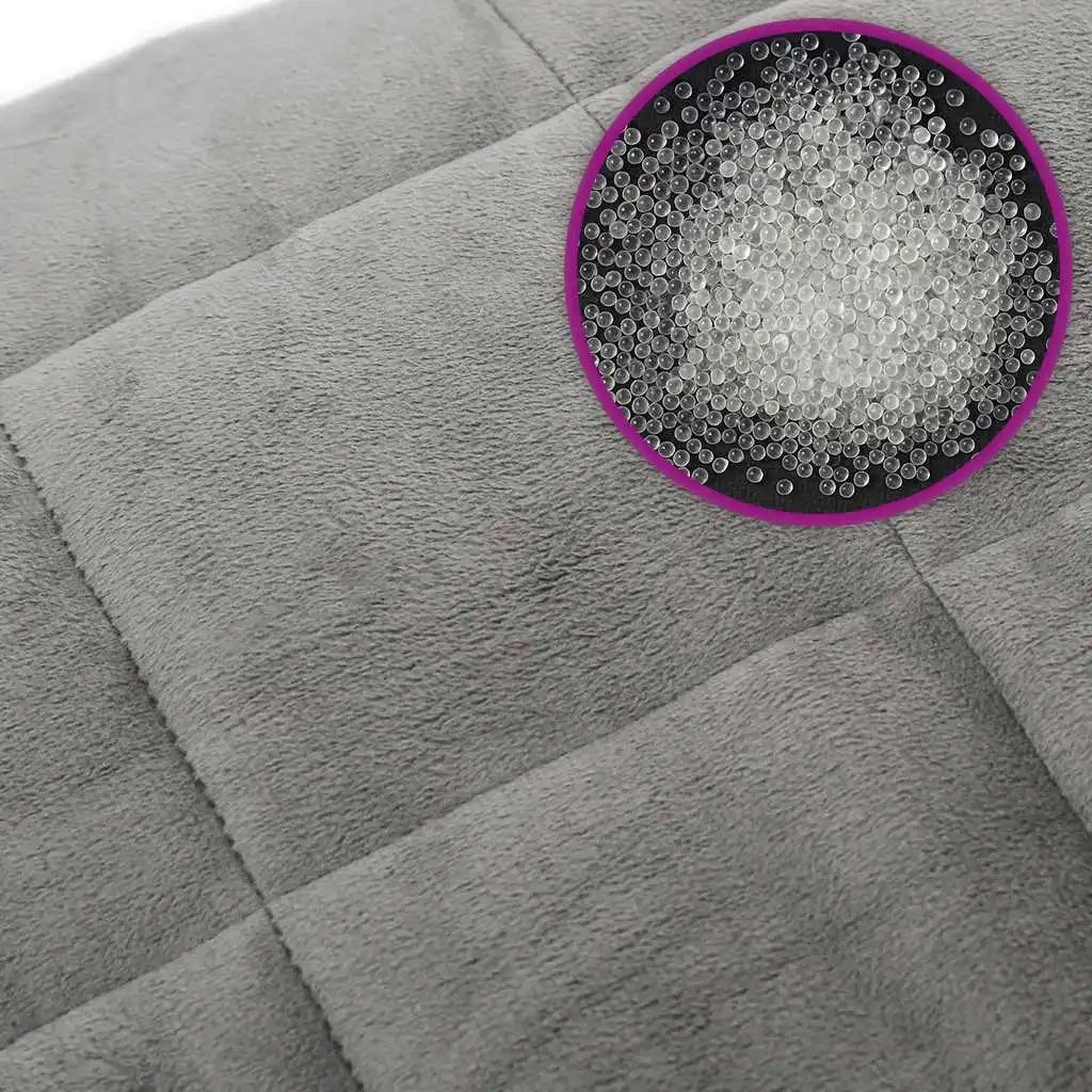 Coperta Ponderata Grigia 235x290 cm 15 kg Tessuto