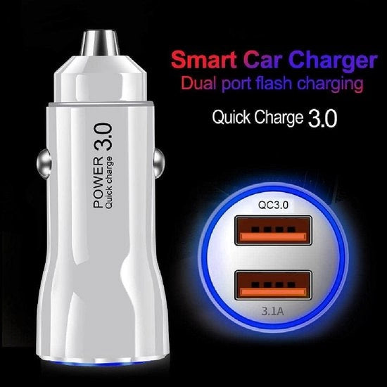 Adattatore Mini-USB 3,1 A 12 V per auto con presa di accendino stopcontatto