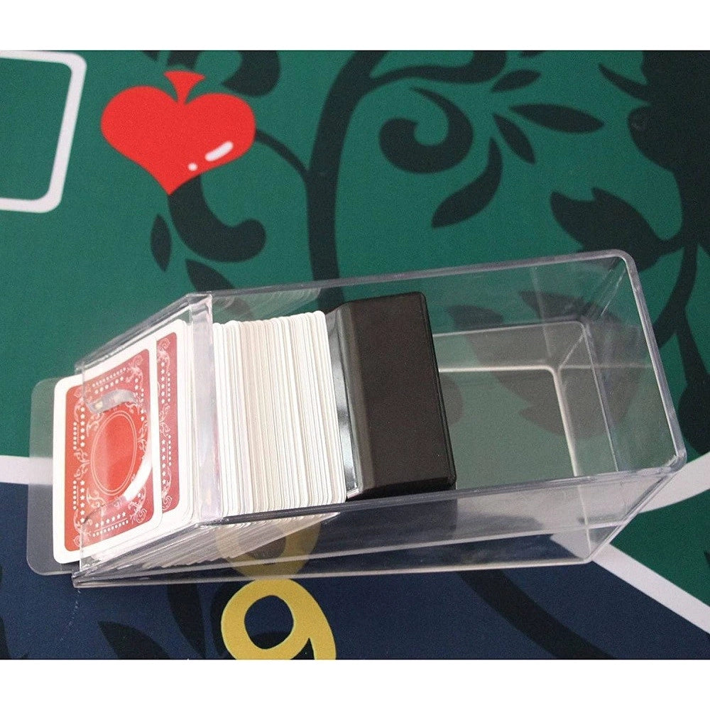 Trade Shop - Mescolatore Di Carte Da Poker Blackjack Distributore Portatile Mescola Per Gioco -