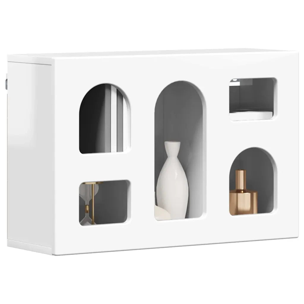 Armadio pensile Bianco Lucido 60 x 20 x 40 cm Legno multistrato CFW2252674