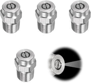Mondstuk per Sproeimond 25 Gradi - 1/4 Polliche NPT - Apertura 1 236 mm - Acciaio Inox - Bocchetta per Pompa ad Alta Pressione - Accessorio Ideale - Bocchetta per Pompa ad Alta Pressione