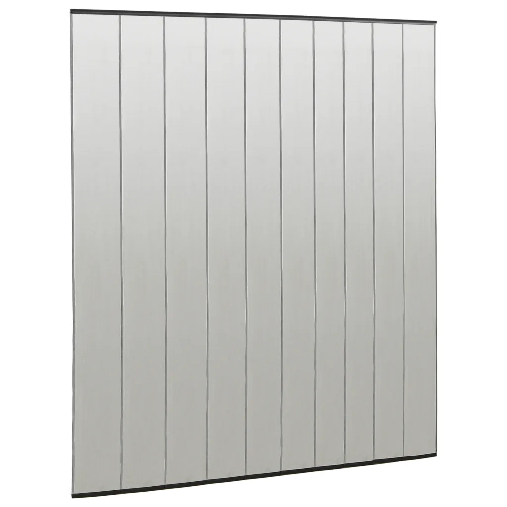 Zanzariera per Porta con 10 Sezioni a Rete Nera 240x240 cm 148712