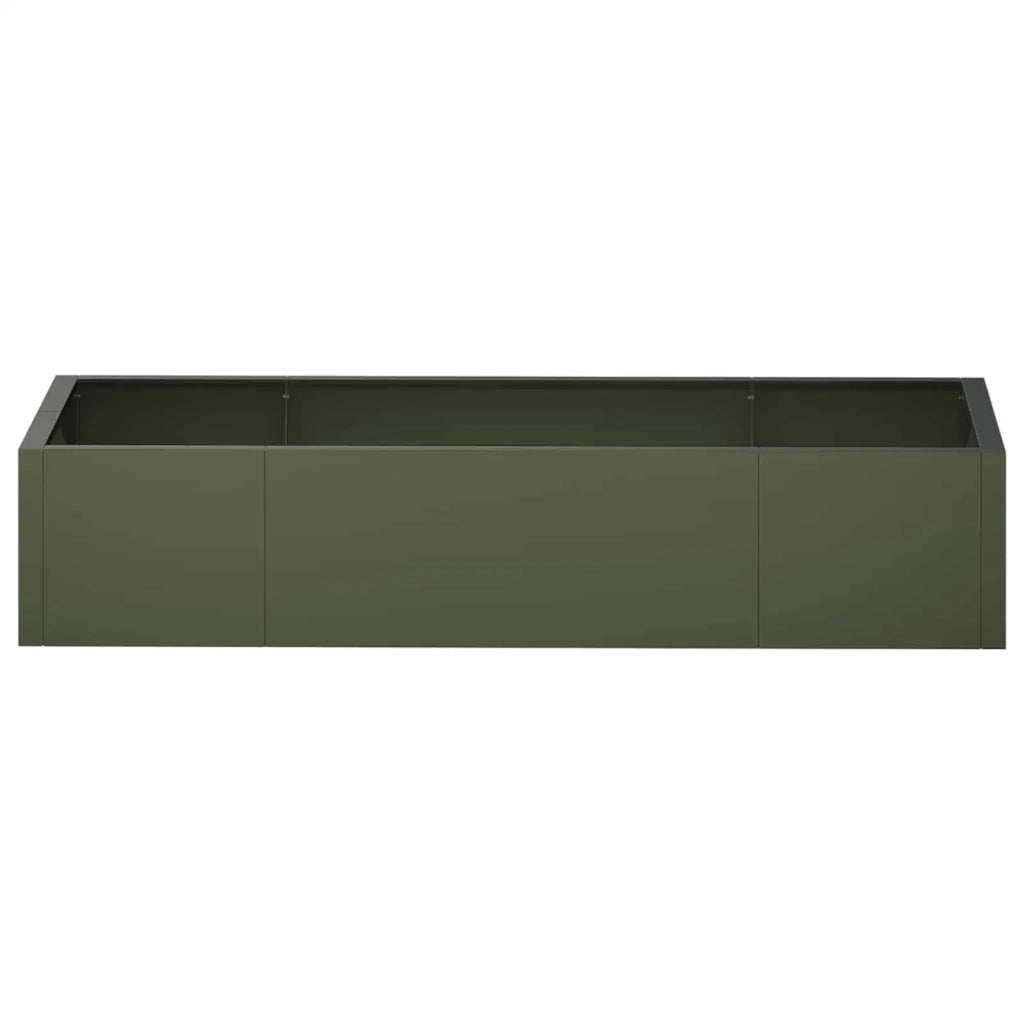 Muro di contenimento 6 pz 200 x 100 x 50 cm Acciaio Verde Oliva 3449236