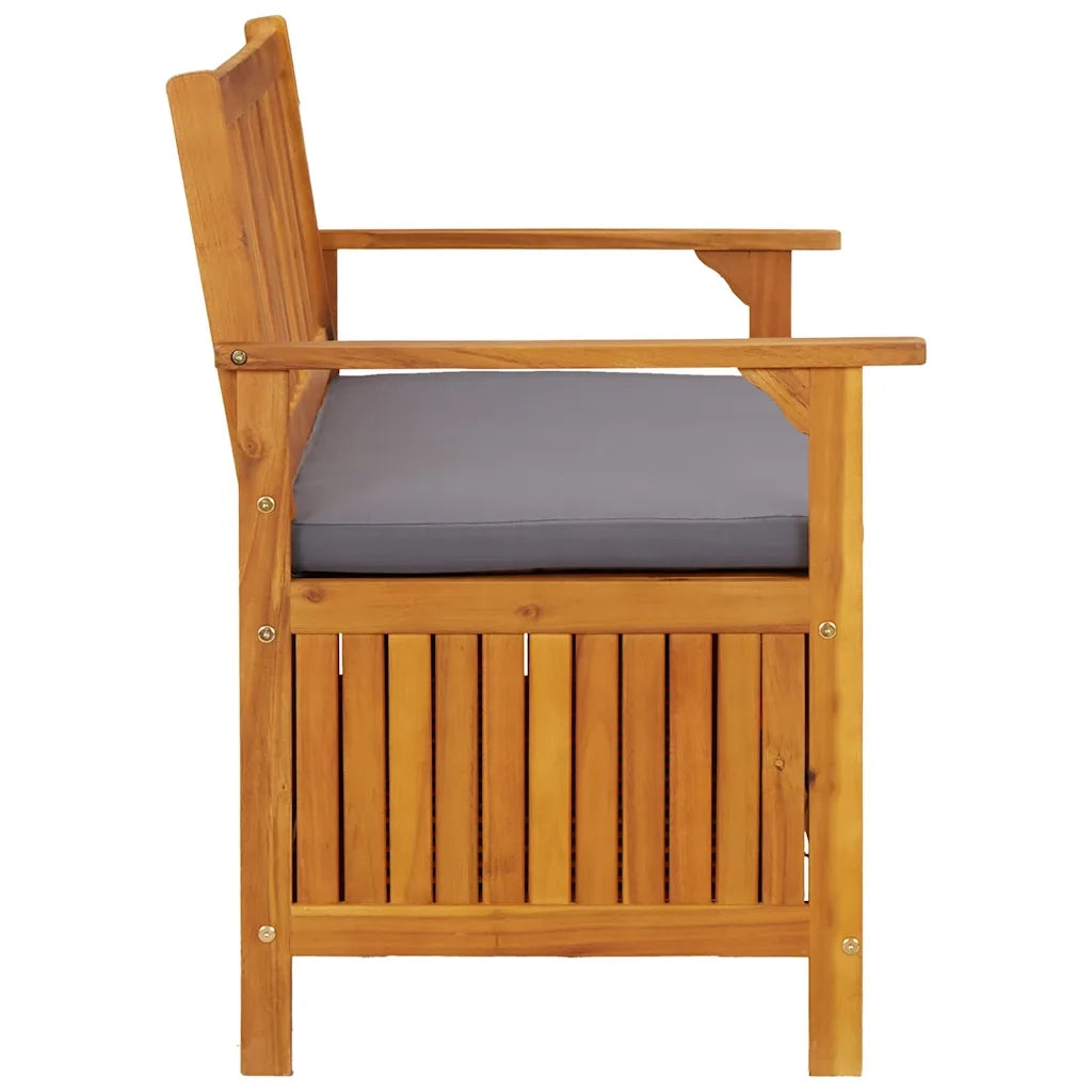 Cassapanca da Giardino 120 cm in Legno Massello di Acacia 310276