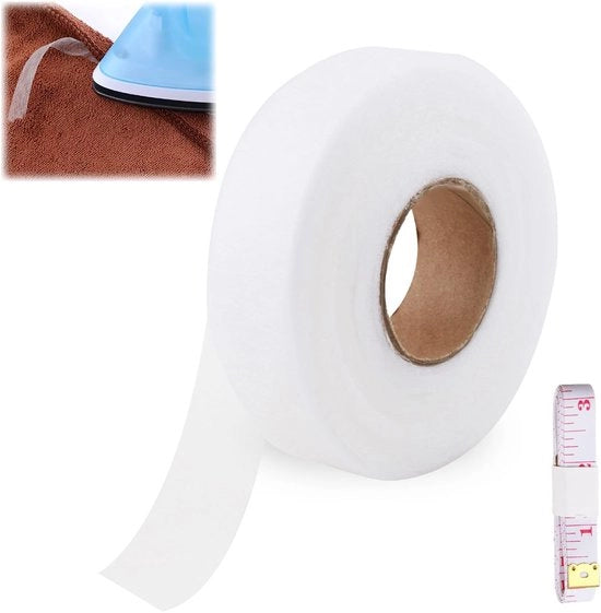 Striscia da stirare per abbigliamento - Facile da usare - 64 m x 3 cm - Striscia da stirare per tende - Ideale per stirare - Adatto per abbigliamento...