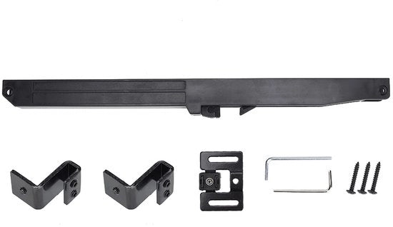 Sistema di Demoltiplicazione per Porte - 31 x 1,9 x 2,2 cm - Demoltiplicatore Instabile - Meccanismo Soft Close - Silenzioso e Sicuro - Sistema di Regolazione per Porte Scorrevoli