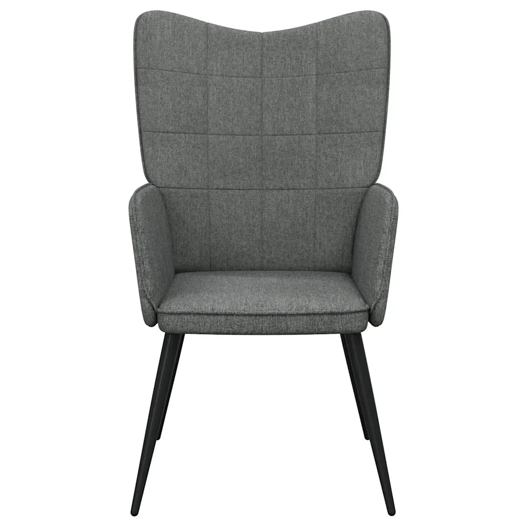 Sedia Relax Grigio Scuro in Tessuto 327942