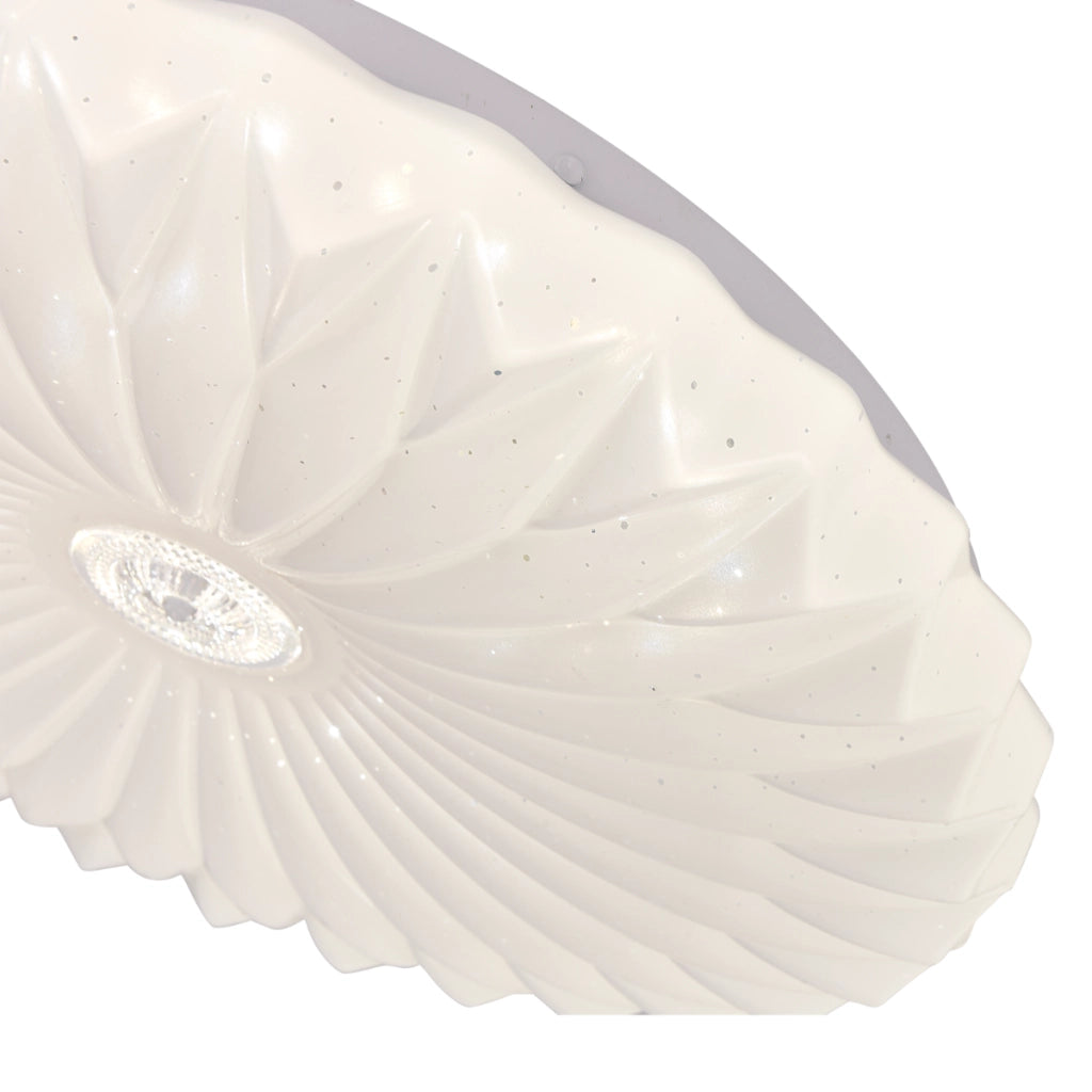 Plafoniera Zivora bianca Ø40cm effetto stellare LED 23W