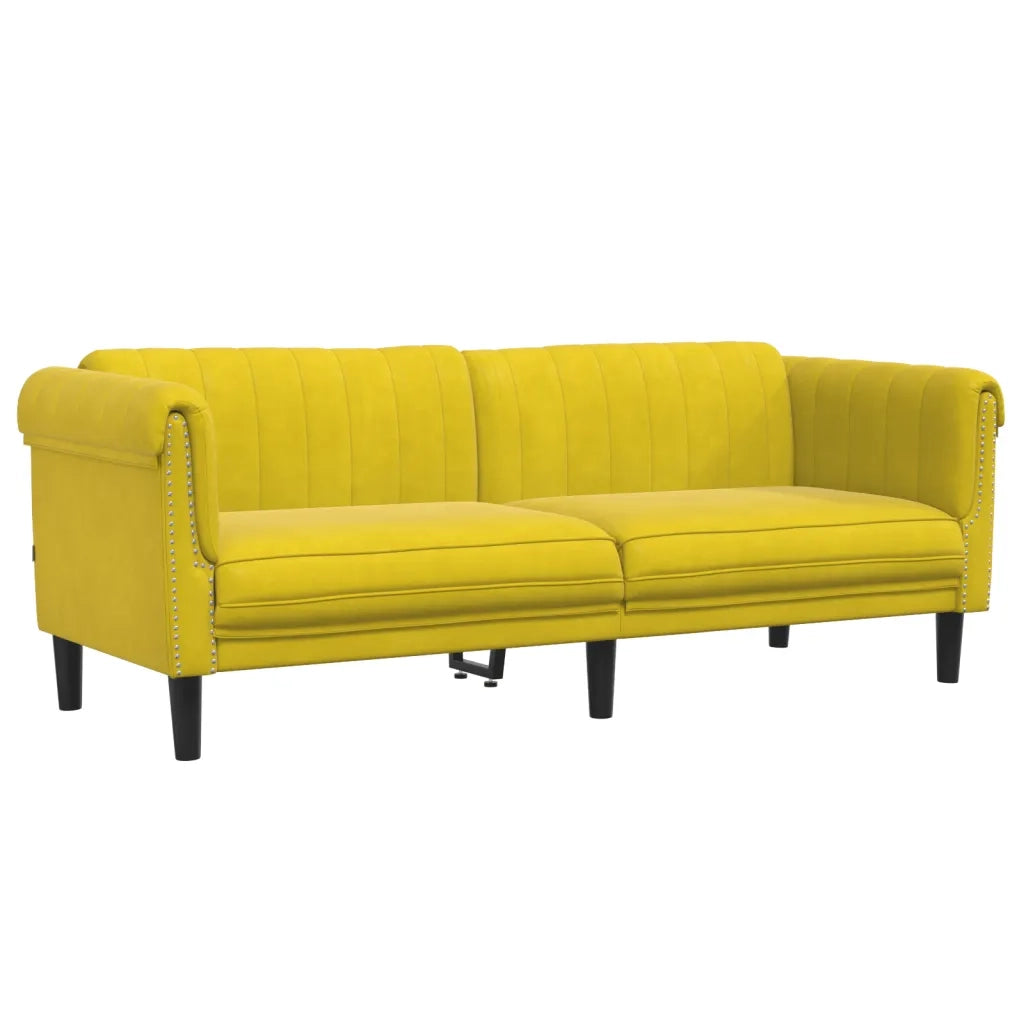 Set di Divani 3 pz Giallo in Velluto 3209215