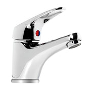 Fortunato rubinetto miscelatore lavabo ottone cromato con piletta e cartuccia 40mm