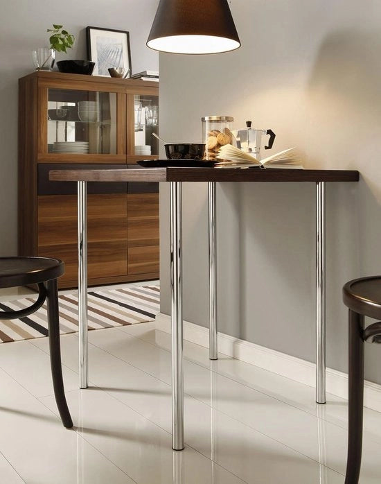 Set di supporti a buis in acciaio - confezione da 4 - supporti per mobili con piatto di montaggio - L 30 cm - diametro 30 mm - 8 dimensioni