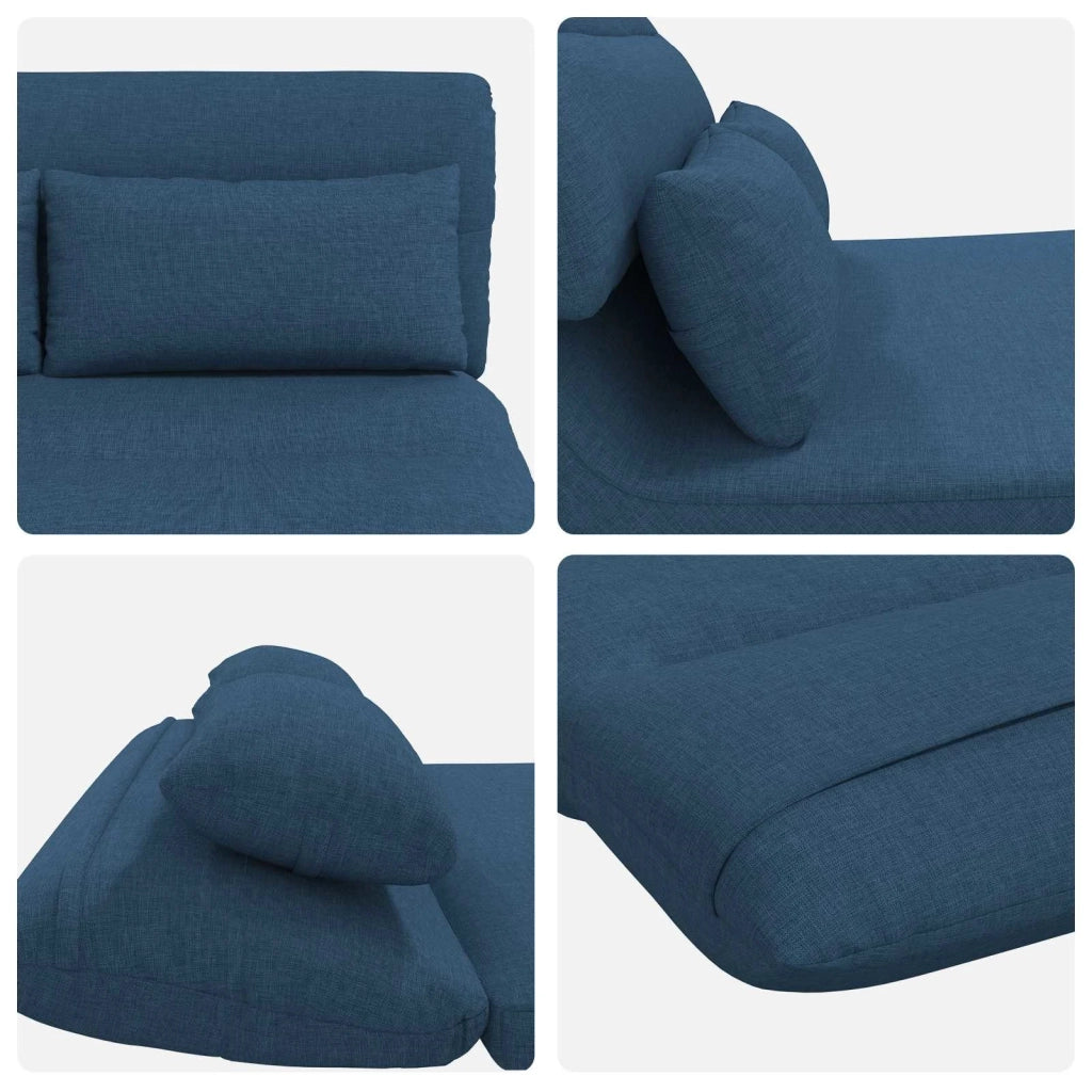 Sedia da Pavimento Blu 110 x 82 x 55 cm Tessuto 42028208