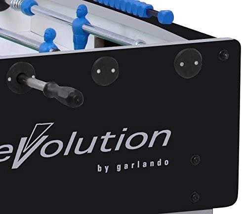 Garlando Calcio Balilla F-200 Evolution con Aste Uscenti Nero/Argento