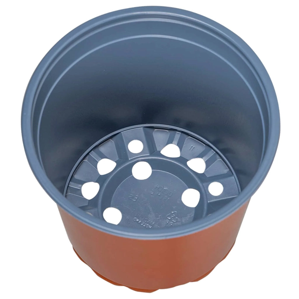 Set di 200 vasi cilindrici leggeri e pratici 15 x 15 x 13 cm in plastica simile alla ceramica 02_0059661
