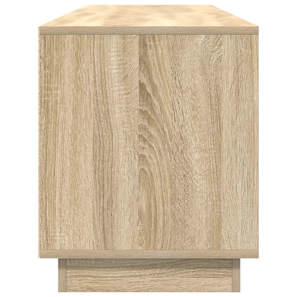 vidaXL Mobile Porta TV con Luci LED Rovere Sonoma 193,5x41x50 cm