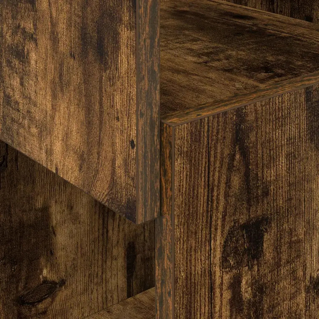 Mobile angolare Rovere fumé 25,5x25x102cm Legno multistrato