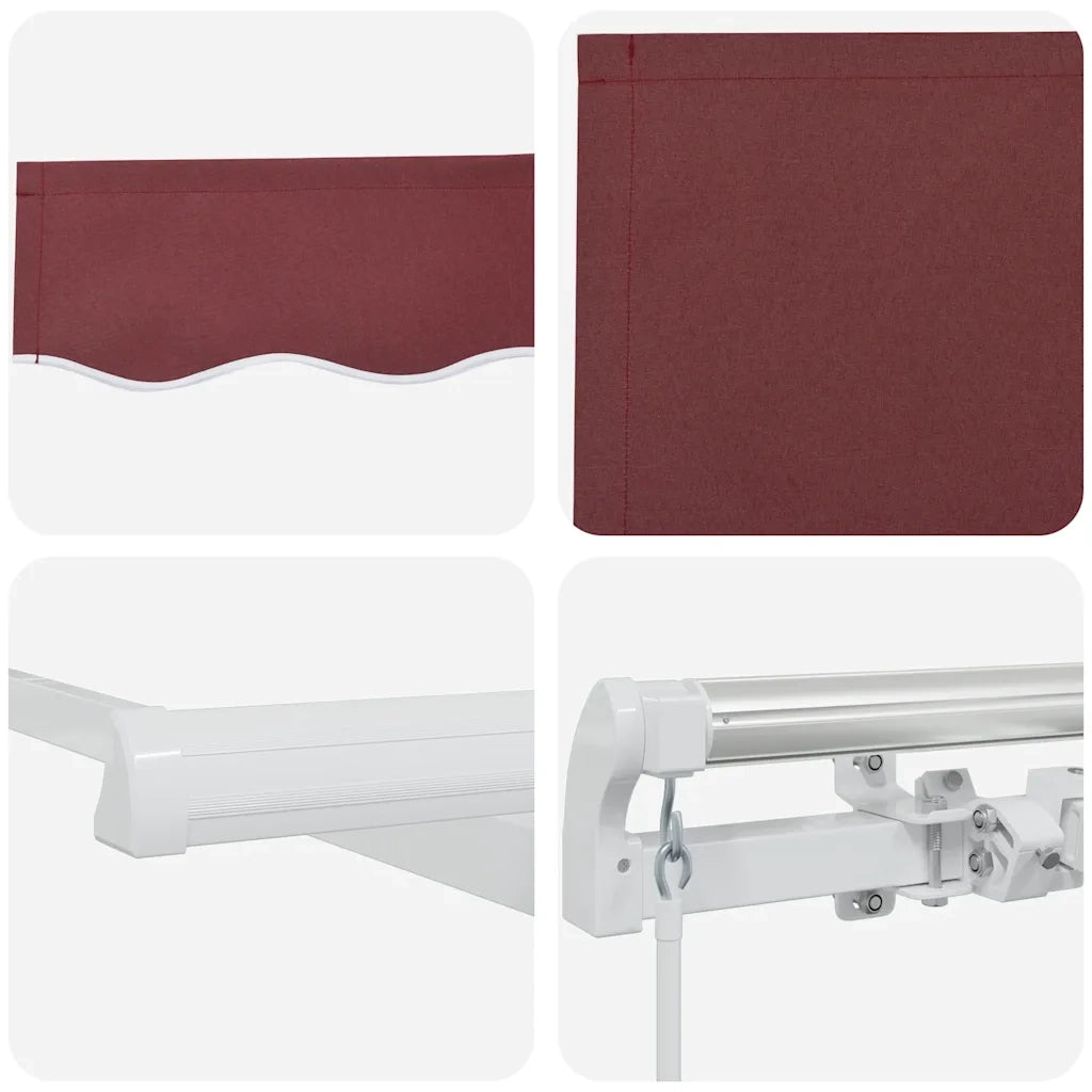 Tenda da Sole Retrattile Manuale Bordò 300x250 cm 3215228