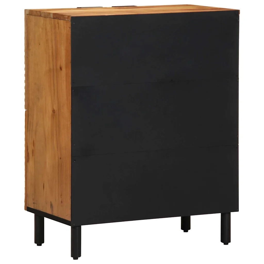 Credenza Naturale 60 x 33,5 x 75 cm Legno di Acacia Massello 4017782