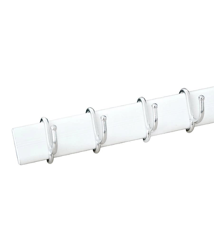 APPENDINO ADESIVO ALLUM 4 GANCI SCORREV BIANCO- DIESSE- 10,0 pz