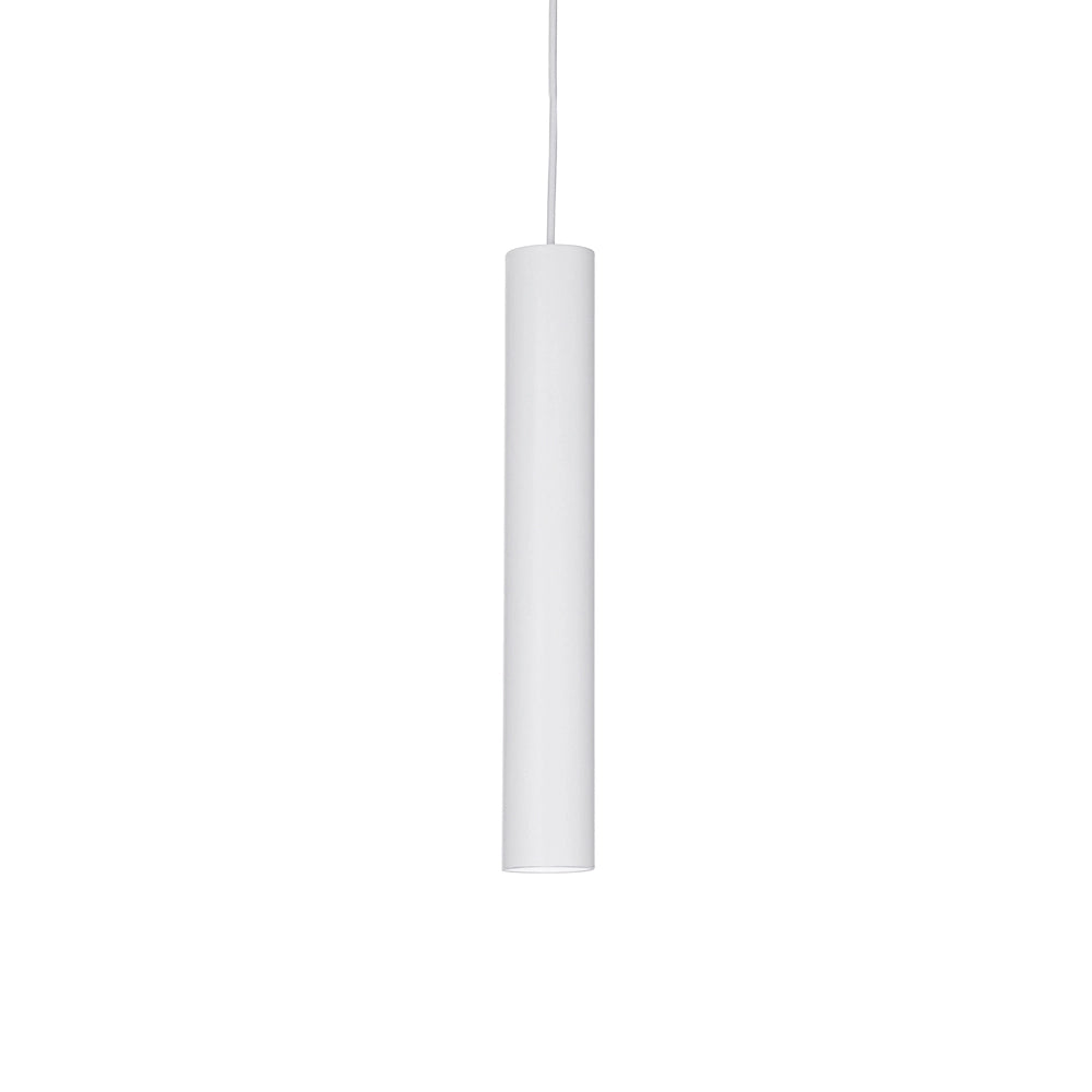 Sospensione Moderna Look Metallo Bianco 1 Luce 7W 3000K Luce Calda D6Cm