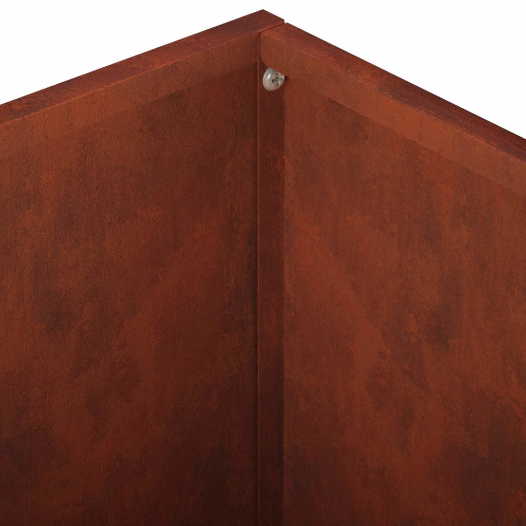 Vaso da giardino Ruggine 40 x 40 x 30 cm Acciaio Corten 8005048