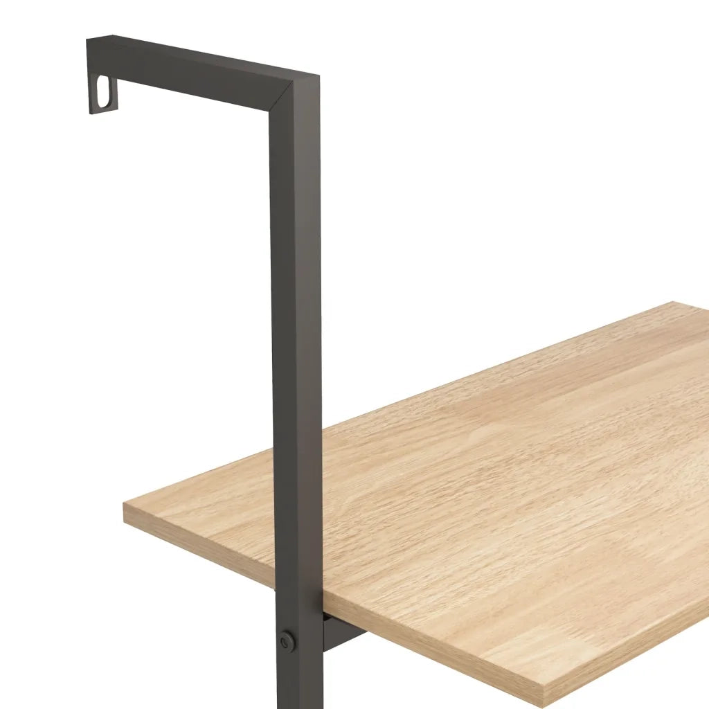 Scaffale Pendente 5 Ripiani Marrone Chiaro e Nero 64x35x185 cm CFW3655512