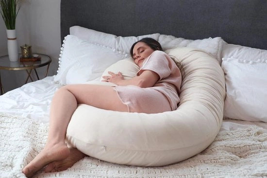 Cuscino per allattamento, cuscino da lato, cuscino in cotone - cuscino per gravidanza, cuscino di supporto