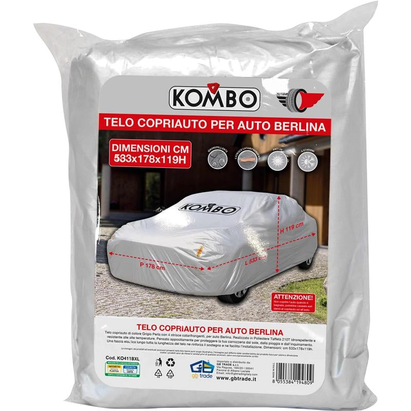 TELO COPRIAUTO PER AUTO BERLINA TAGLIA XL 210T DIMENSISONI 533X178X119CM
