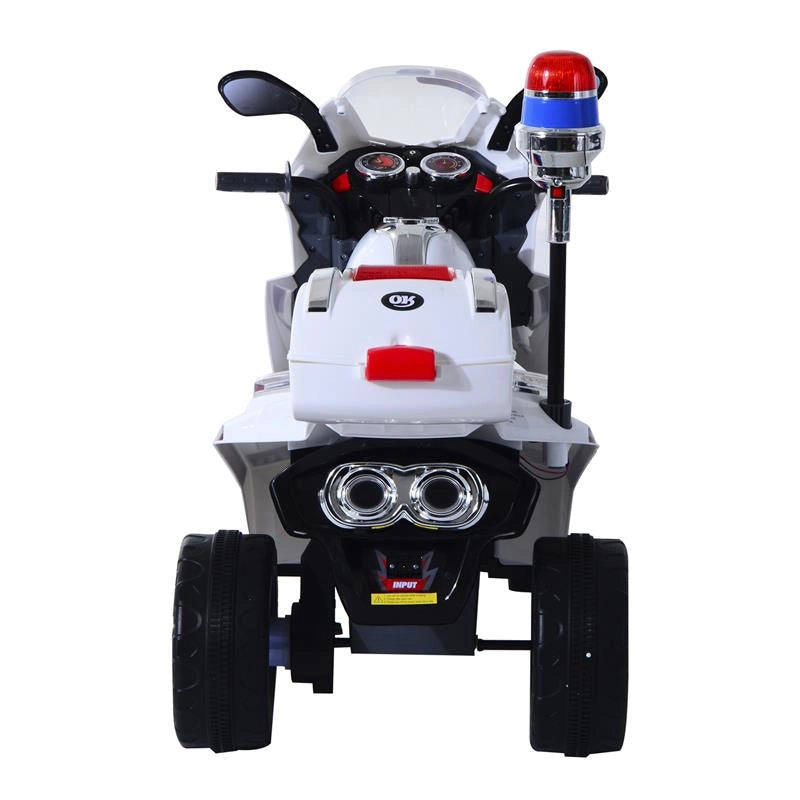MOTO ELETTRICA PER BAMBINI 3 RUOTE CON MUSICA LUCI 112 × 51 × 72.5 CM