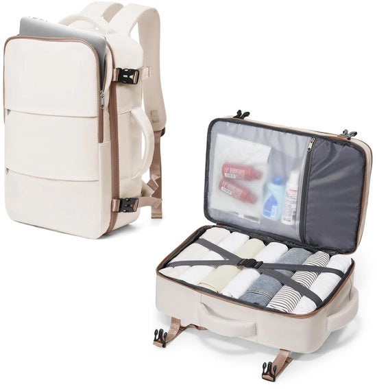 Borsa da viaggio grande per donne, valigetta da mano Ryanair 40x20x25 valigetta da mano sotto il sedile Easyjet valigetta da mano zaino per aereo valigetta da mano zaino per laptop compatibile con 14 pollici impermeabile