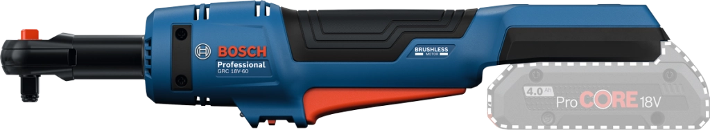 Bosch GRC 18V-60 (06019N8001) – Cricchetto a Batteria 18 V, 60 Nm Brushless 3/8"