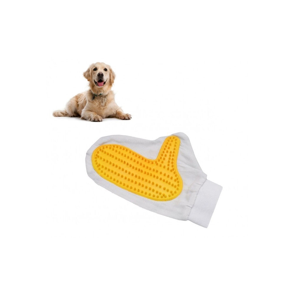 Trade Shop - Guanto Spazzola Cardatore Elimina Peli Massaggiante Per Cani E Gatti -