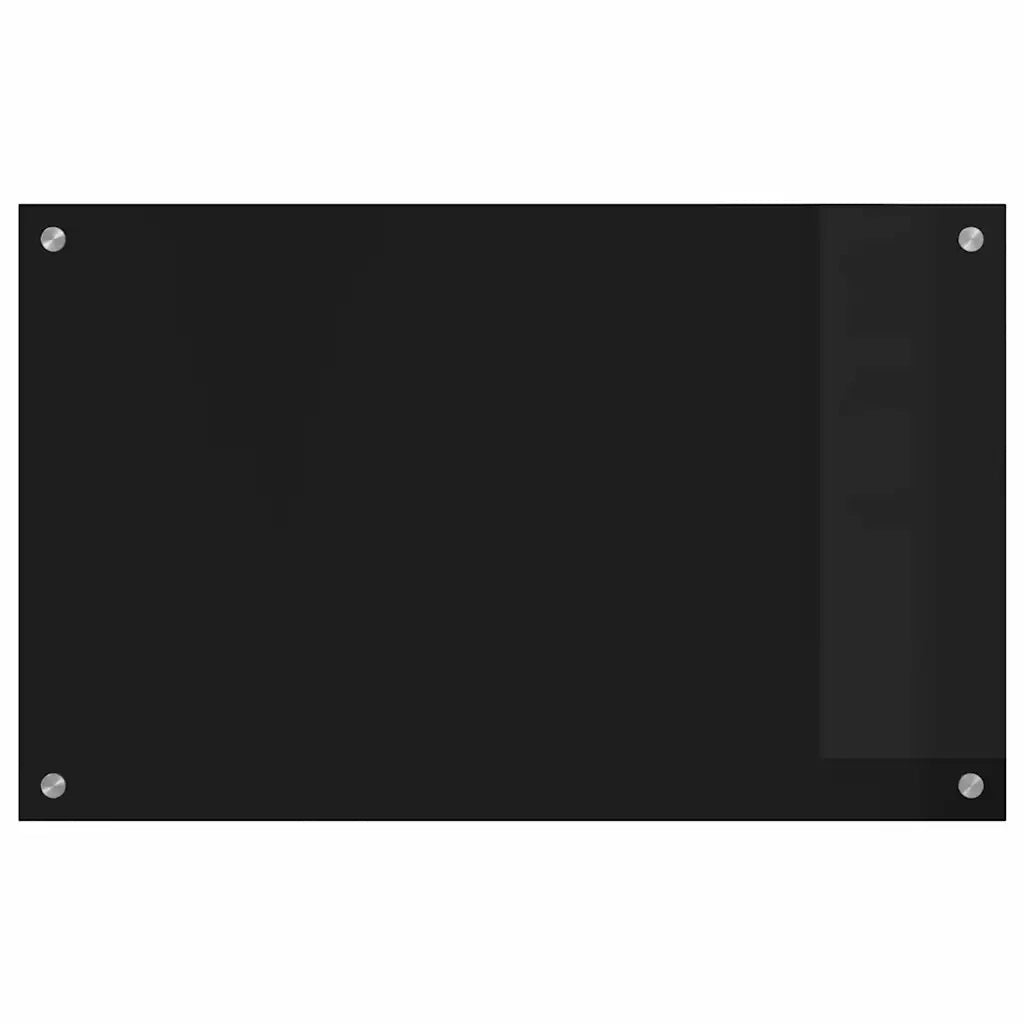 Schienale da cucina Nero 80 x 50 cm vetro temperato CFW2763455