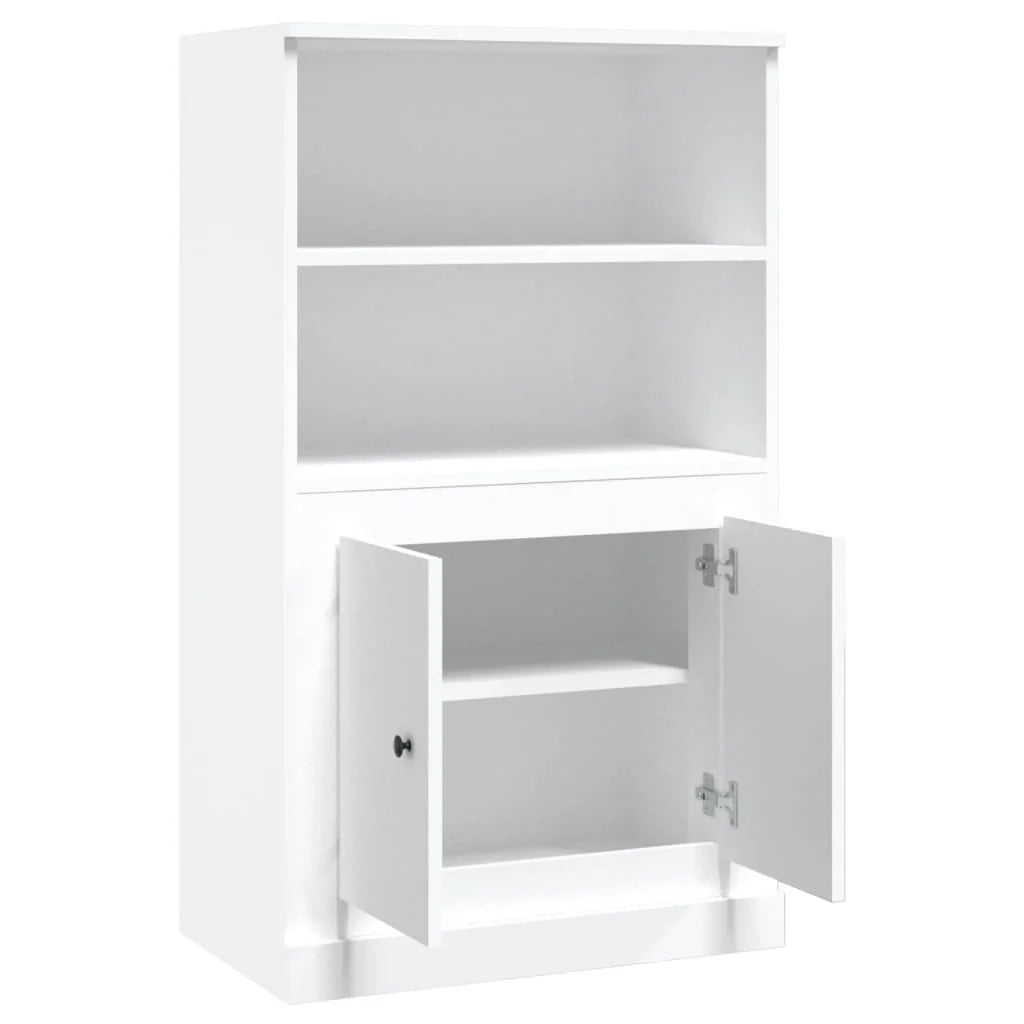 Buffet credenza cassettiera mobiletto mobile contenitore organizer per cucina soggiorno salotto alto 60 x 35,5 x 103,5 cm legno ingegnerizzato bianco 02_0032467