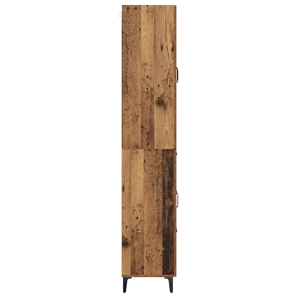 Credenza | Madia | Buffet da pranzo | Armadio da pranzo Legno vecchio 69,5 x 34 x 180 cm Legno multistrato