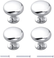 Maniglie a pomo 22 mm - Maniglie per mobili - Raccordo a zinco - 4 pezzi - Progetto elegante - Robusto e resistente ai graffi