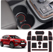 Materassini in gomma per SUV Ateca 2017-2021 - Materassini antiscivolo per cassetto portaoggetti centrale - Accessori interni di ricambio per auto (non per Seat Ateca FR) Materassino antiscivolo