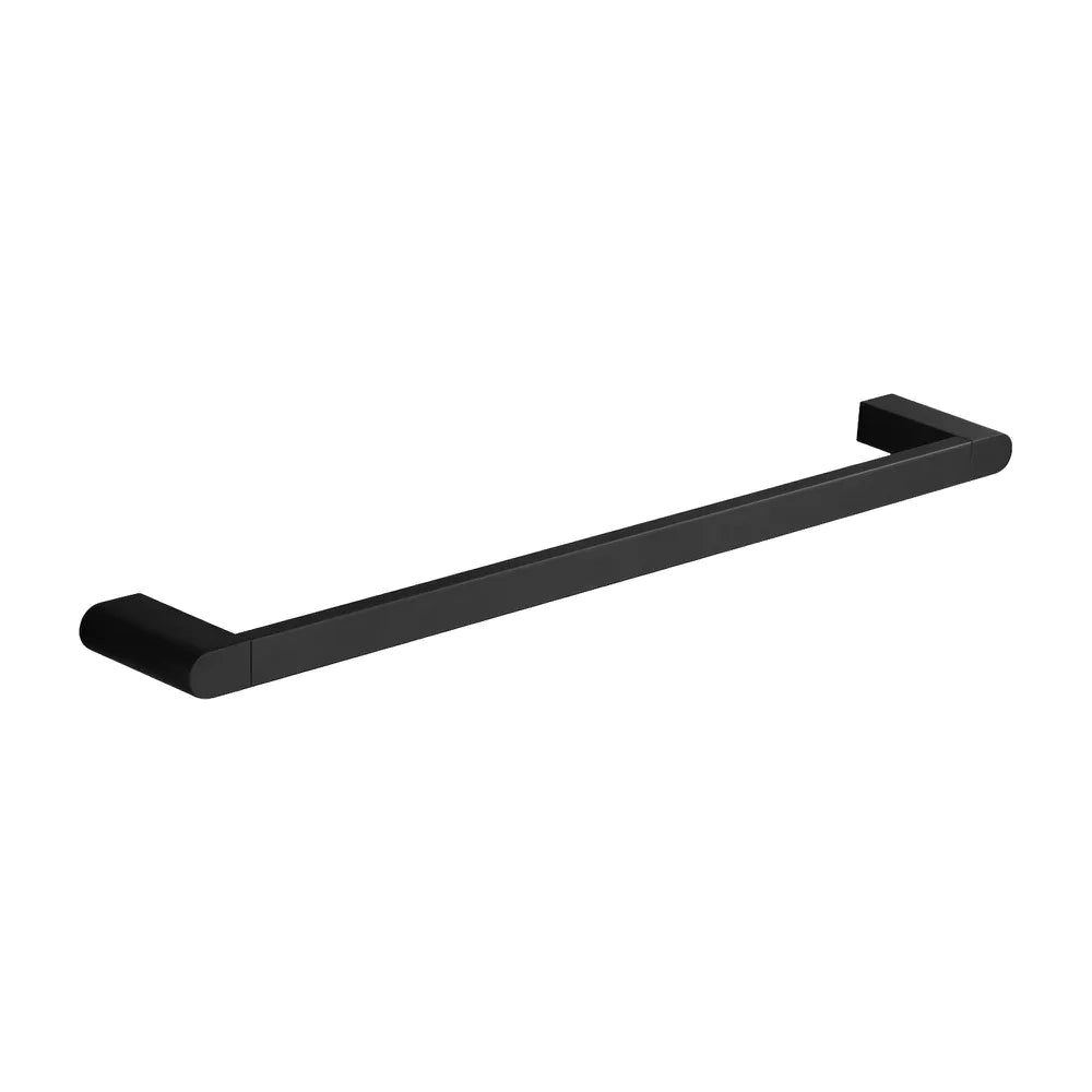 Porta asciugamani in zinco e acciaio 45,1x7x2cm nero opaco | Brush
